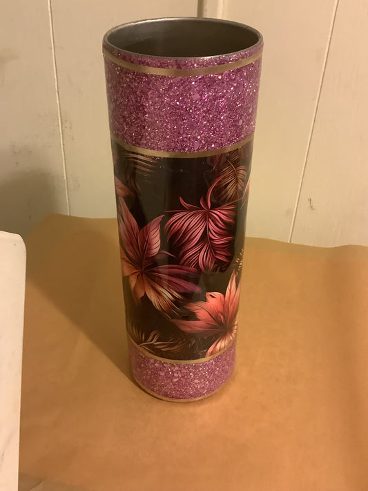 30oz tumbler - flowers